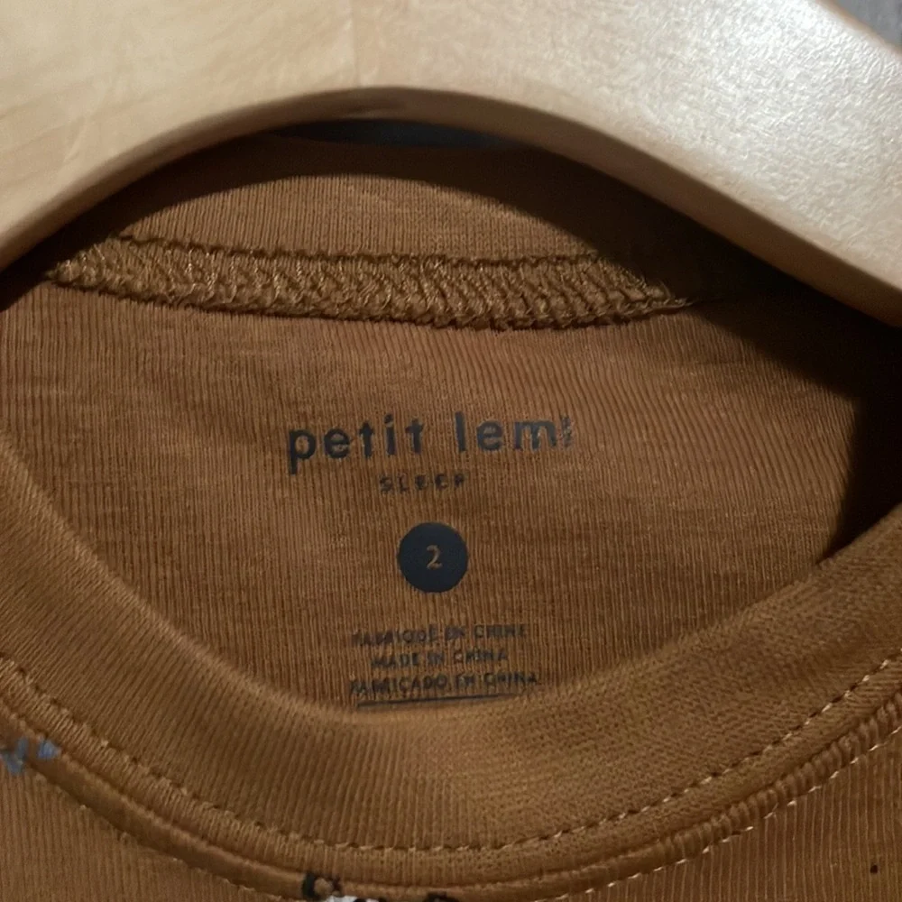 Petit Lem Striped Cat Pajamas Shirt NEW
